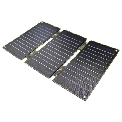 12V USB Şarj Aleti Taşınabilir Güneş Paneli 21W Monokristal Silikon Katlanabilir Güneş Panelleri