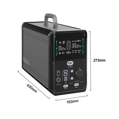 1000W 2000W Li İyon Santrali Dış Mekan için Acil Güneş Enerjili Mini Jeneratör