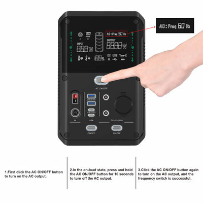 Gece Görüş Sistemli OEM Li İyon Santrali 240v Taşınabilir Güneş Enerjisi Jeneratörü