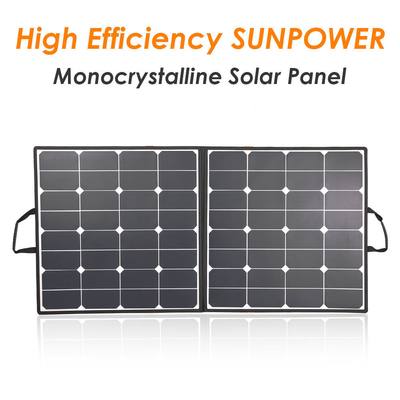 Güç İstasyonu Dış Mekan için 100 w Katlanabilir Güneş Paneli Şarj Cihazı 32v
