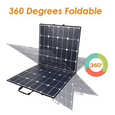 Güç İstasyonu Dış Mekan için 100 w Katlanabilir Güneş Paneli Şarj Cihazı 32v