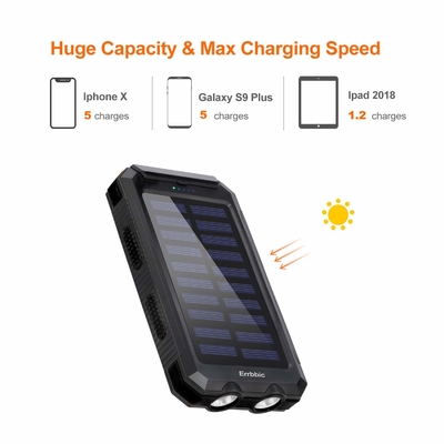 ODM Evrensel Yedekleme Güneş Enerjili Güç Bankası Paketi Şarj Cihazı 20000mah