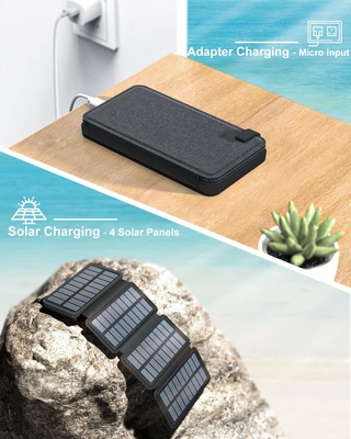Cep Telefonu için OEM 25000mAh 6W Güneş Enerjili Güç Bankası Şarj Paneli