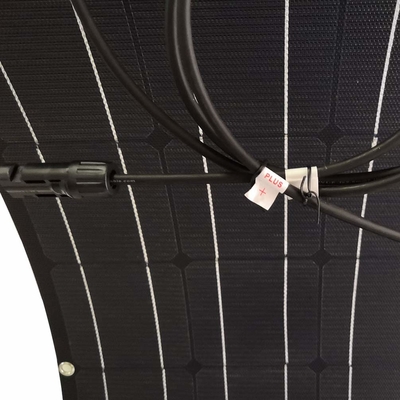 RV için 100 Watt Suya Dayanıklı Esnek Monokristal Güneş Paneli Mono Güneş Modülü