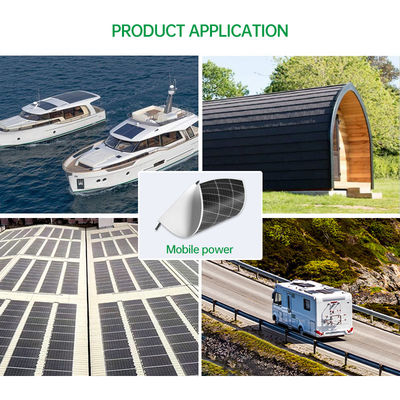 Taşınabilir Esnek Güneş Filmi 100W Esnek Amorf Güneş Paneli