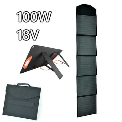 Ev Dış Mekan İçin Esnek 5 Kat Katlanabilir Güneş Paneli 100W 18v Güneş Pili Paneli