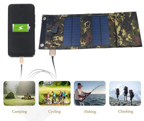 Cep Telefonu Pil için su geçirmez Taşınabilir Katlanır Güneş Panelleri Mini 15W USB