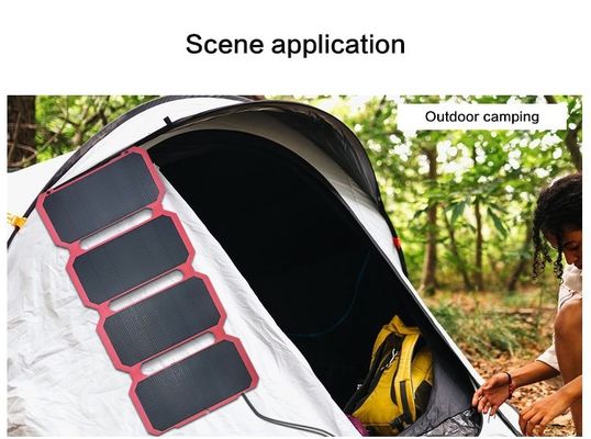 28w Katlanmış Güneş Enerjisi Güneş Panelleri Eğlenceli Cep 12v / 15v Kamp için Güç Kitsleri ile