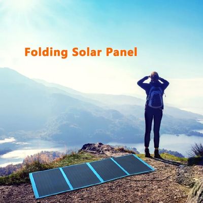 120W 300W 600W Güneş Paneli Sistemi Dışarıda Katlanabilir Hücre Ev İçin Mobil Şarj