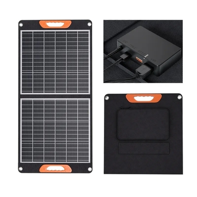 Çin Üreticileri Ucuz Fiyat 60W 100W 150W 200W Açık Kamp için Taşınabilir Katlanır Güneş Panelleri