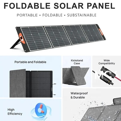 Yeni yüksek verimli 120 w taşınabilir katlanır sundurma kamp GÜNEŞ PANELI 100 W 200 W karavan güneş kitleri USB çıkışları ile