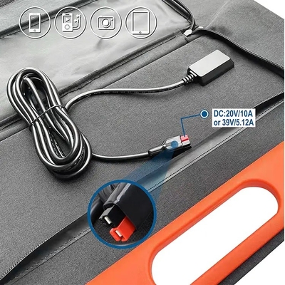 Yeni yüksek verimli 120 w taşınabilir katlanır sundurma kamp GÜNEŞ PANELI 100 W 200 W karavan güneş kitleri USB çıkışları ile
