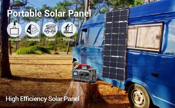 Katlanabilir Güneş Paneli 110W ETFE Taşınabilir 6 Katlanır Seyahat Şarj Cihazı Evde Kullanım Güneş Paneli