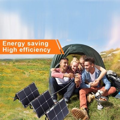 Katlanabilir Güneş Paneli 110W ETFE Taşınabilir 6 Katlanır Seyahat Şarj Cihazı Evde Kullanım Güneş Paneli