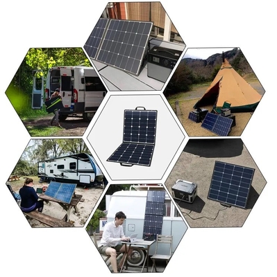 Büyük Kalite taşınabilir Sunpower 6 Kat ETFE 60 W Katlanabilir taşıma çantası boyutu Güç Şarj Güneş Paneli genel usb por ile