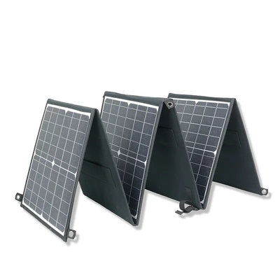 Yüksek Kaliteli taşınabilir Sunpower 6 Kat ETFE 60W 110w 220w Katlanabilir Güneş Paneli çanta Güç İstasyonu Şarj Cihazı üreticisi