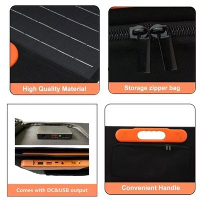 Yüksek verimlilikli güneş panelleri katlanabilir su geçirmez 21W 40W 60W 80W 120W 200W