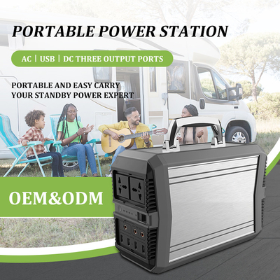 Taşınabilir 300W Güneş Jeneratörü Güç İstasyonu AC 110V-220V ODM