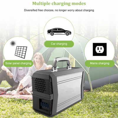 Açık Acil 300W Taşınabilir Güneş Jeneratörü Sistemi 96000mAh AC Saf Sinüs Dalgası
