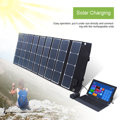Açık Havada Kamp İçin Taşınabilir Katlanabilir Güneş Paneli 120W Suya Dayanıklı