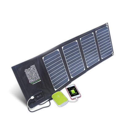 IPX4 Taşınabilir Katlanabilir Güneş Paneli Şarj Cihazı, 2 Usb Çıkışlı 20 Watt