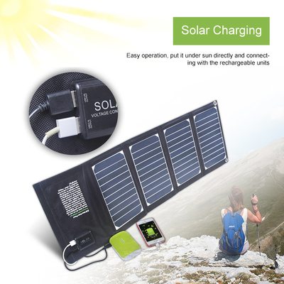 Solar Charger 20w Katlanabilir Solar Panel Şarj Cihazı, 2 Usb Çıkışlı Suya Dayanıklı