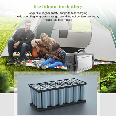 MPPT Taşınabilir Solar Şarj Edilebilir Elektrik Santrali Jeneratörü 1000W Li-Ion Pil Çoklu Çıkış