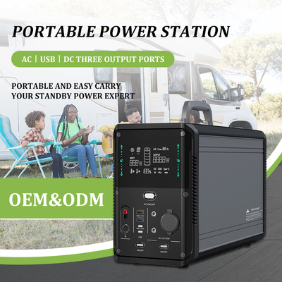 Taşınabilir 1kw Lifepo4 Güneş Jeneratörü Santrali 220v 110v