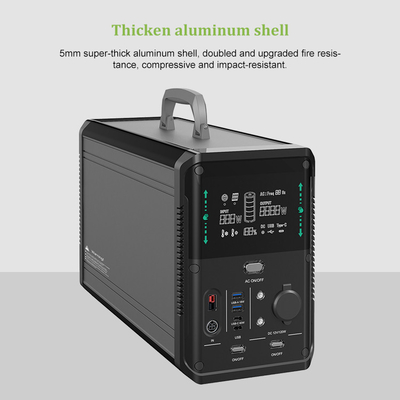 Taşınabilir 1kw Lifepo4 Güneş Jeneratörü Santrali 220v 110v