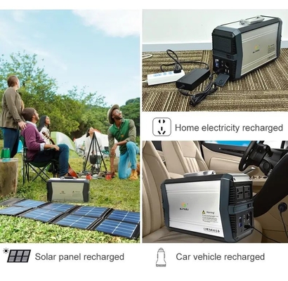 532wh BMS Pil Mobil Güneş Jeneratörü Taşınabilir Güç İstasyonu 500w