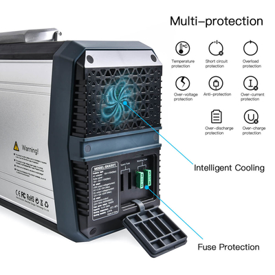 USB DC AC Çıkışlı UPS 500W Taşınabilir Güç İstasyonu Jeneratör Mobil Güç İstasyonu Kampı