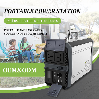 USB DC AC Çıkışlı UPS 500W Taşınabilir Güç İstasyonu Jeneratör Mobil Güç İstasyonu Kampı