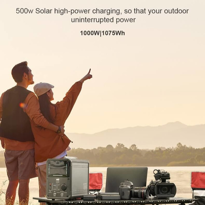 1000W 2000W Li İyon Santrali Dış Mekan için Acil Güneş Enerjili Mini Jeneratör