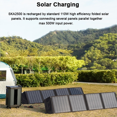 Ev 2500W için UPS LiFePO4 Taşınabilir Güneş Pili Yedekleme Güneş Paneli Jeneratörü