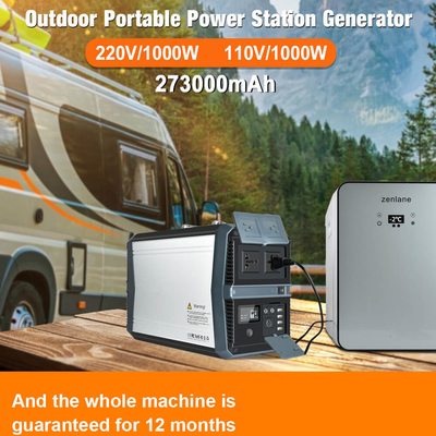 Güneş Panelli 1000w Küçük Taşınabilir Powerstation 220v Jeneratör