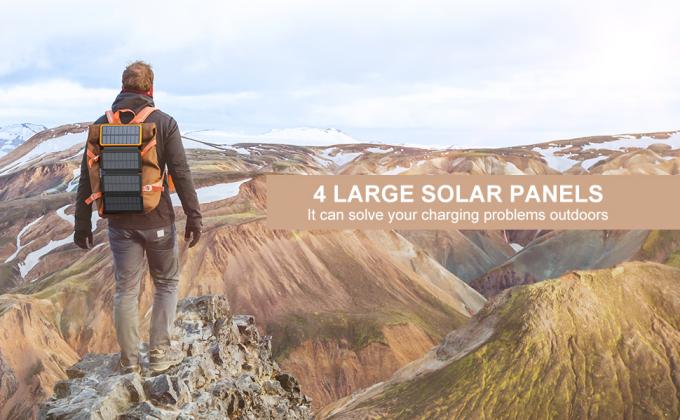 Cep Telefonu için OEM 25000mAh 6W Güneş Enerjili Güç Bankası Şarj Paneli 2